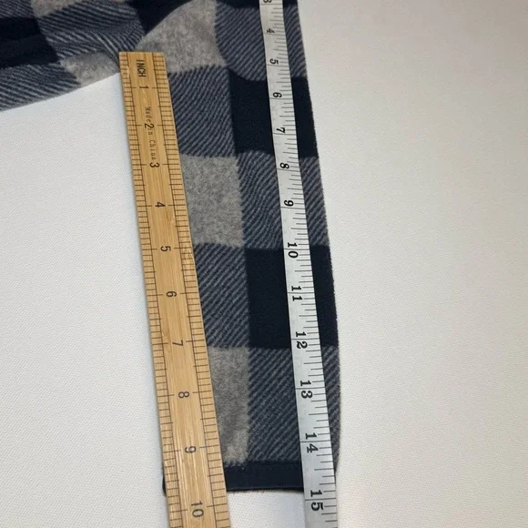 OshKosh B’gosh Toddler Fleece Zip Jacket Navy Blue & Gray Plaid | 2T - Picture 6 of 6